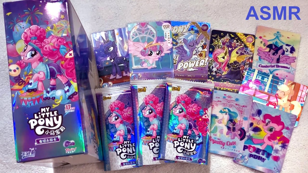 ASMR My Little Pony Kayou Moon Box 5 Unboxing (card sounds, whispered)