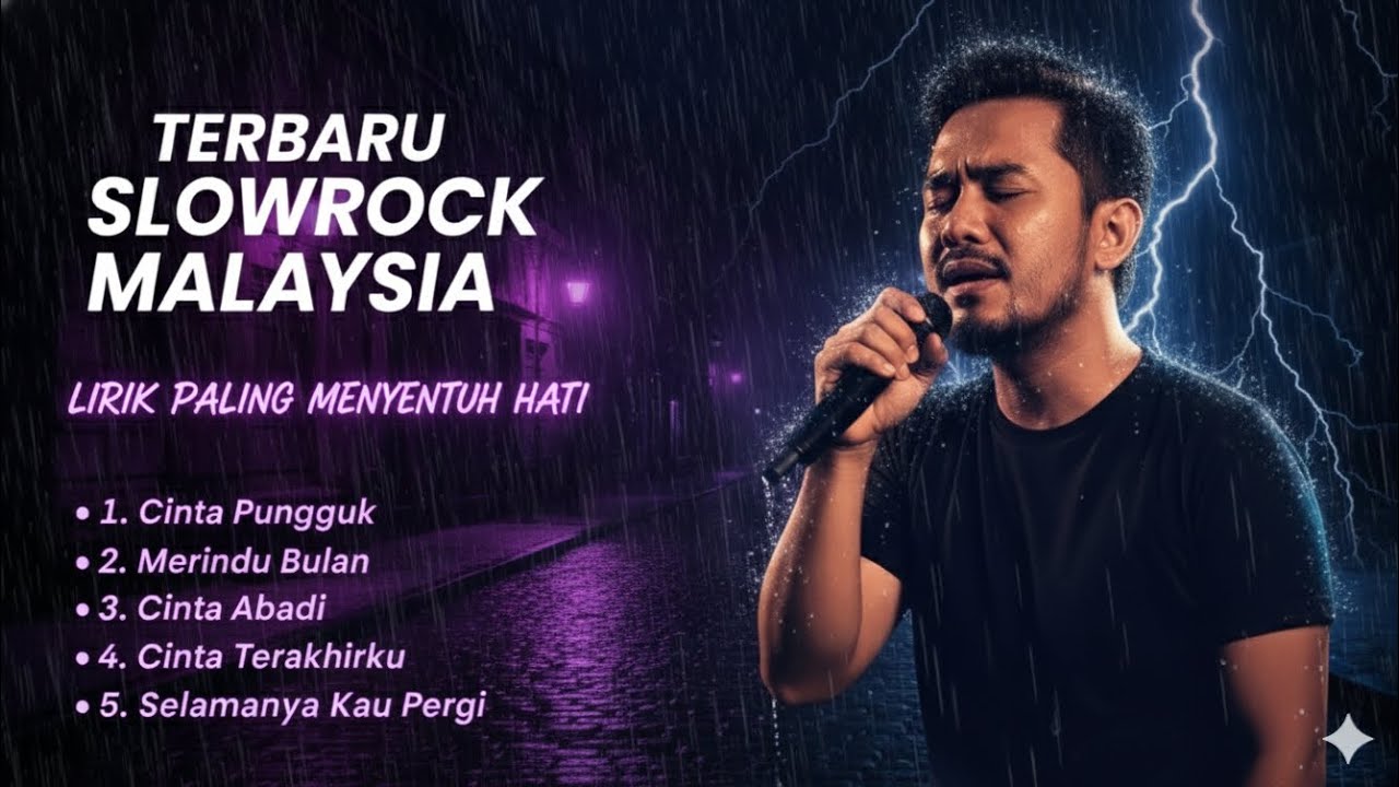 Slowrock Malaysia Terbaru | Lirik Paling Menyentuh Hati | Lagu Slow Rock Penuh Perasaan