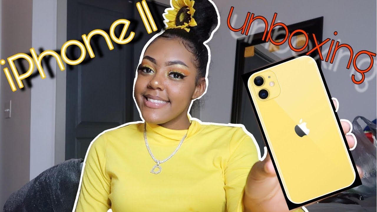 Yellow iPhone 11 Unboxing + Set up | itsDarriJai