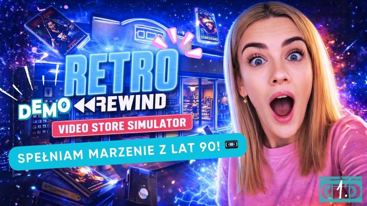 Spełniam marzenie z lat 90! 📼Retro Rewind Video Store Simulator DEMO | odcinek 1