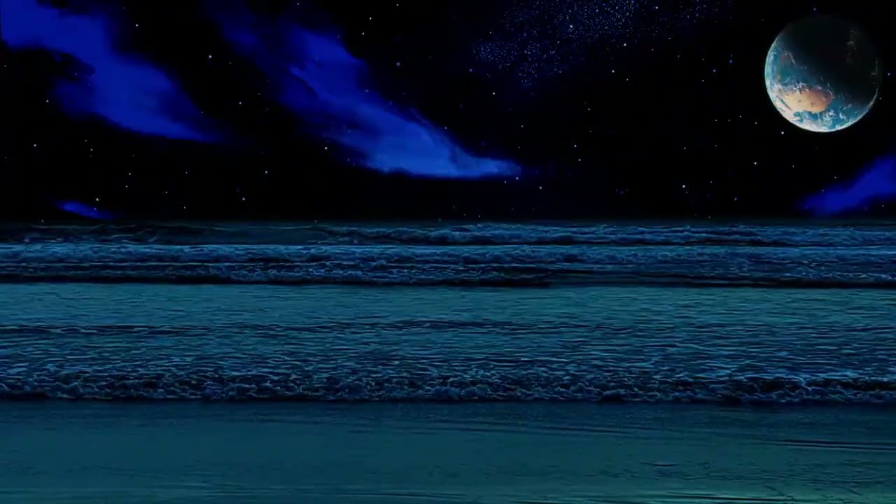 Silent Waves🌙 Deep Sleep Ocean Sounds for Freezing Winter Nights