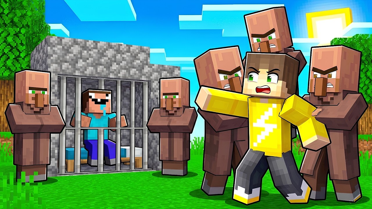 Noob Opgesloten Door Villagers (Minecraft Survival)