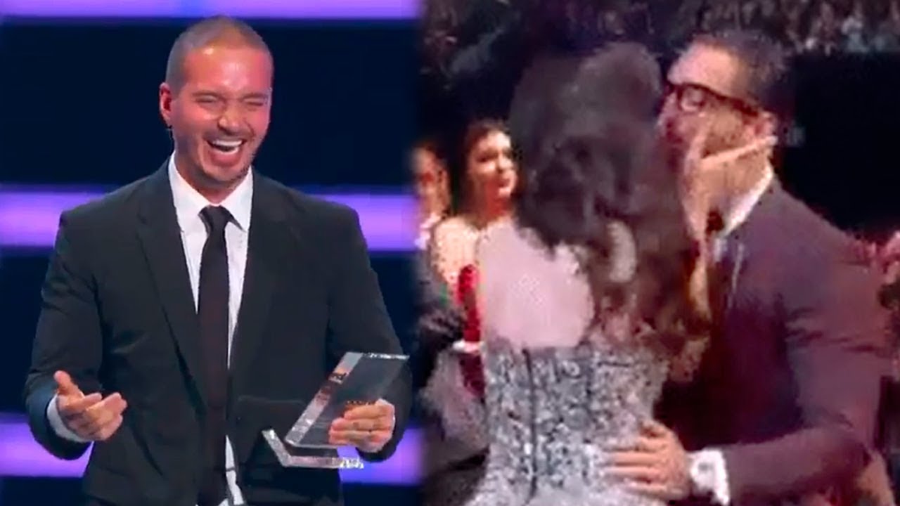 J Balvin se queda Sin Micrófono y Maluma Besa a su Novia al ganar premio en los Billboards 2018!