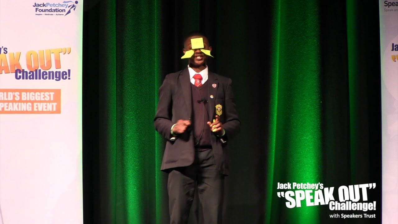 Joel Luzolo, Runner-Up, Jack Petchey’s “Speak Out” Challenge! B&D Regional Final 2018-19