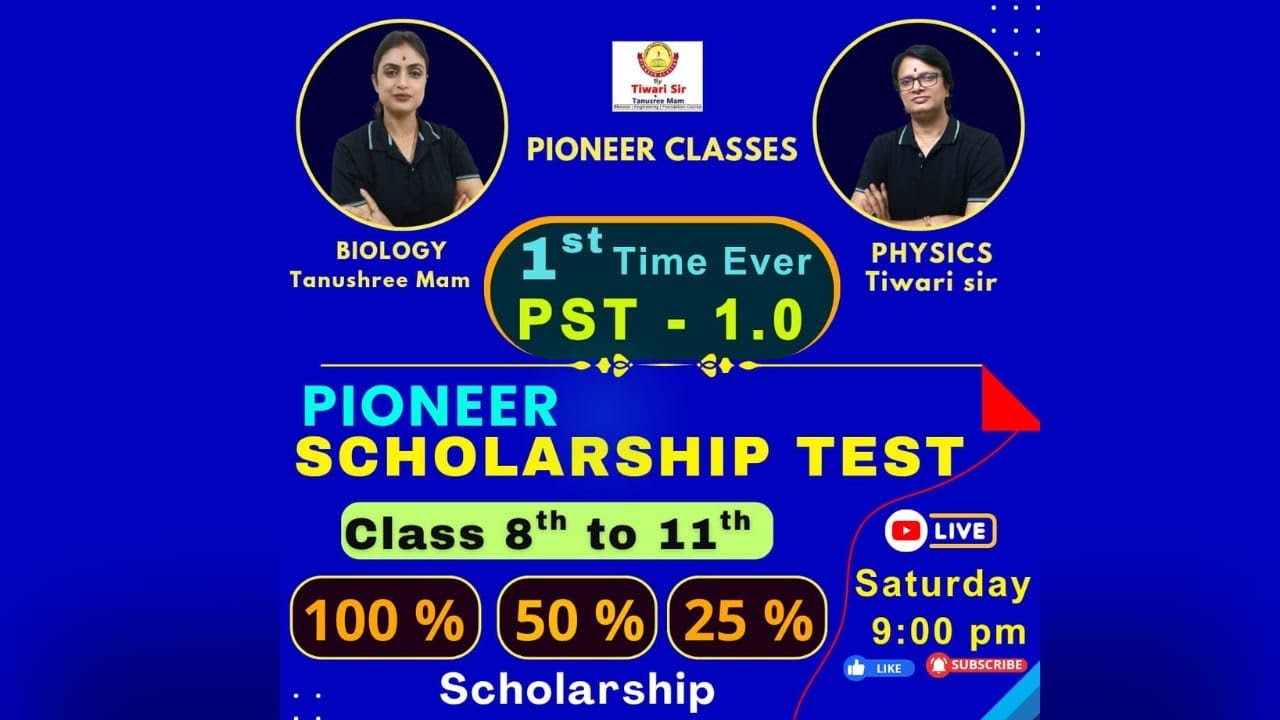 PIONEER SCHOLARSHIP TEST(PST-1.0)