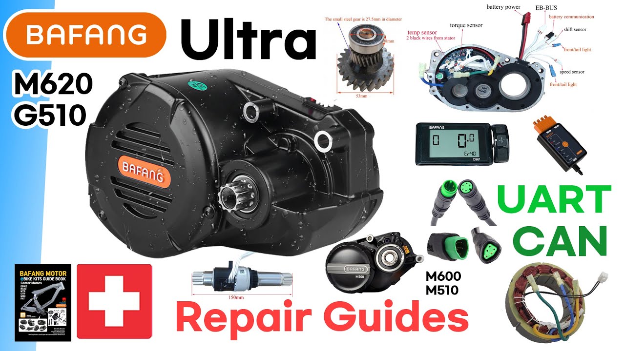 Книга: Bafang Ultra Full Repair Guide G510 M620 BESST UART CAN