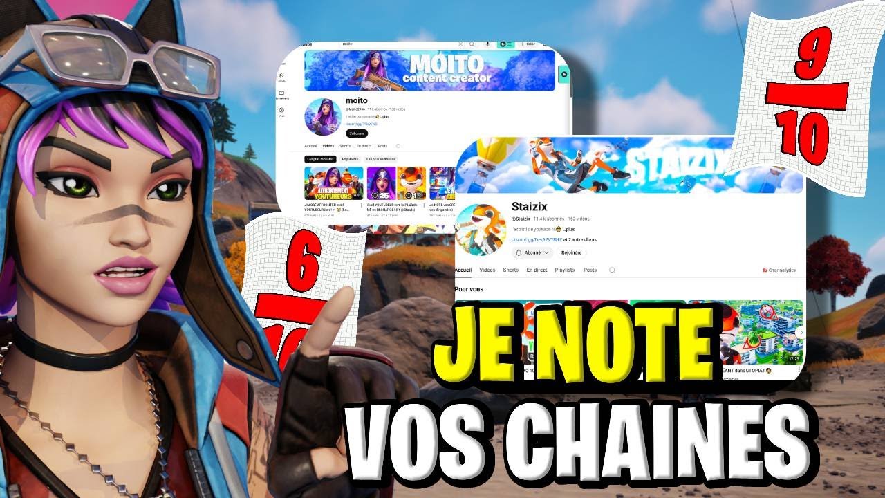 Je note VOS chaînes YOUTUBE ! (y'as des pépites !)