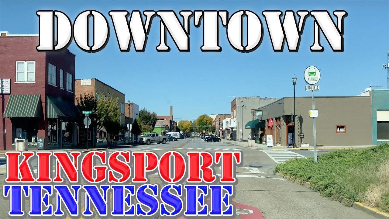 Kingsport - Tennessee - 4K Downtown Drive