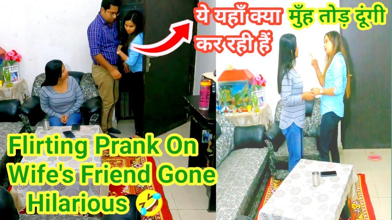 Flirting Prank On Wife's Friend 🤣|| आप मुझे बहुत अच्छी लगती हैं 😍|| #punita_life
