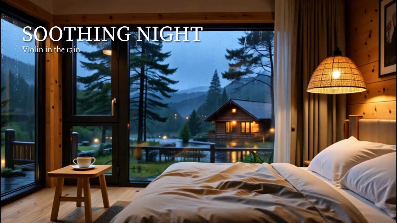 Soothing Instrumental Music for Anxiety and Relaxation | Violin in the Rain