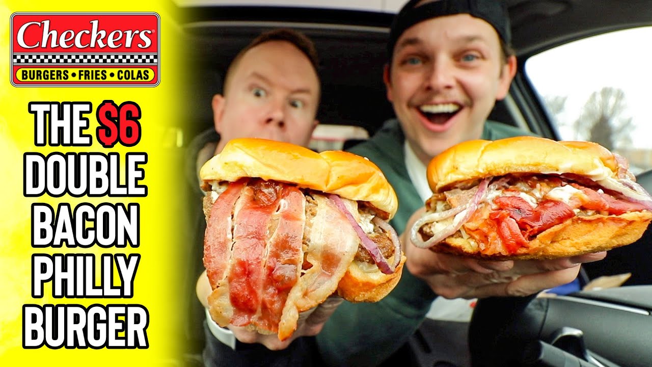 Checkers' Double Bacon Philly Burger Is The Best New Fast Food Burger In 2025 🍔🏆