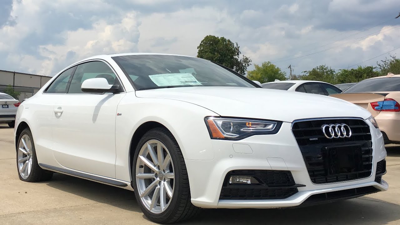 Обзор Audi A5 Sport 2017 года: запуск двигателя, выхлопная система.