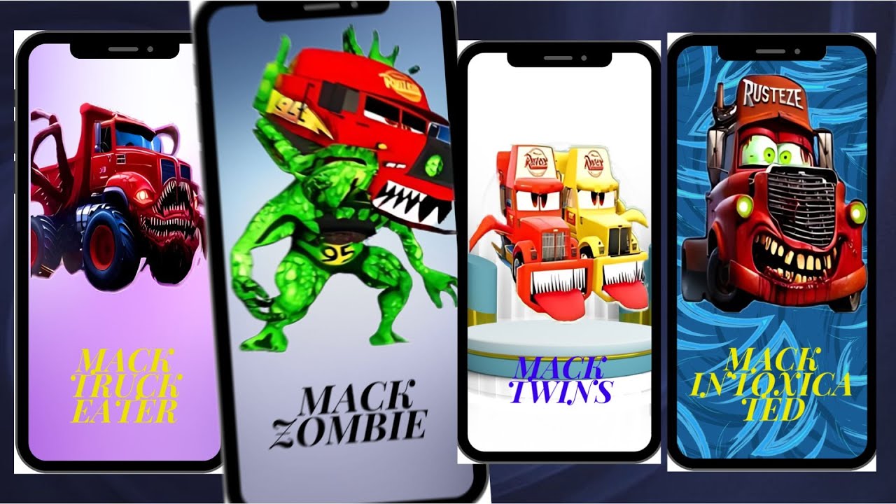 Mack truck eater vs Mack Zombie vs Mack Twins vs Mack Intoxicated   tileshop Coffin dance