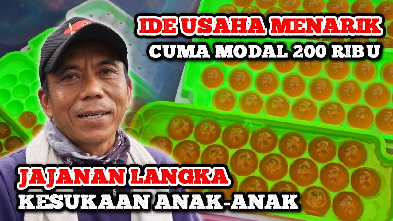 KELUAR KERJA DARI PABRIK, KINI USAHA NUTRIJEL KELILING KAMPUNG MODAL 200 RIBU. JAJANAN KESUKAAN ANAK