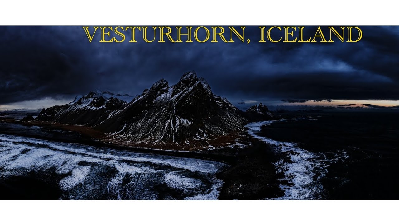 Majestic Vestrahorn Mountain in Iceland from a Drone's Perspective | Stunning Iceland Drone Footage