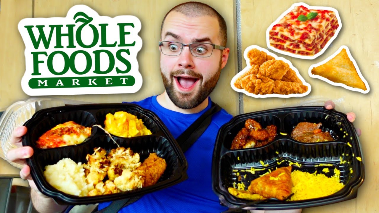 I Tried Whole Foods Buffet IN PUBLIC! Honest Menu Review...