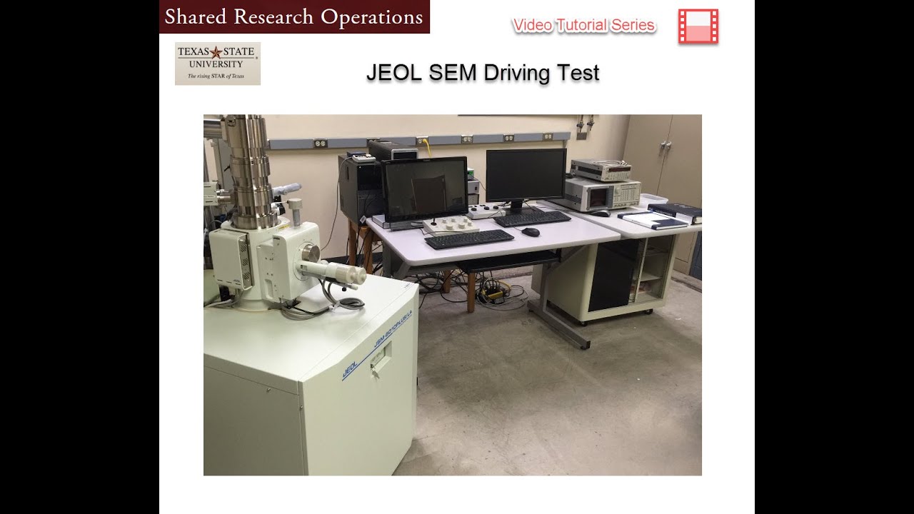 JEOL SEM Driving Test SOP