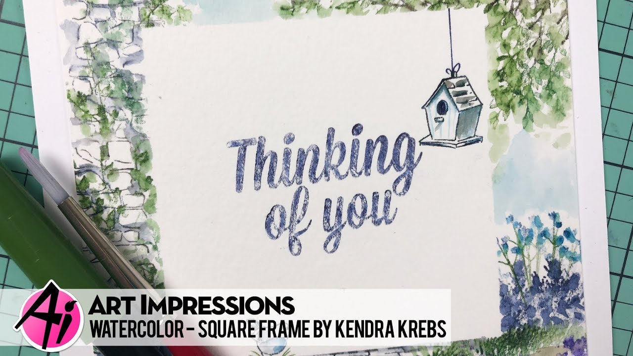 Ai Watercolor - Square Frame by Kendra Krebs