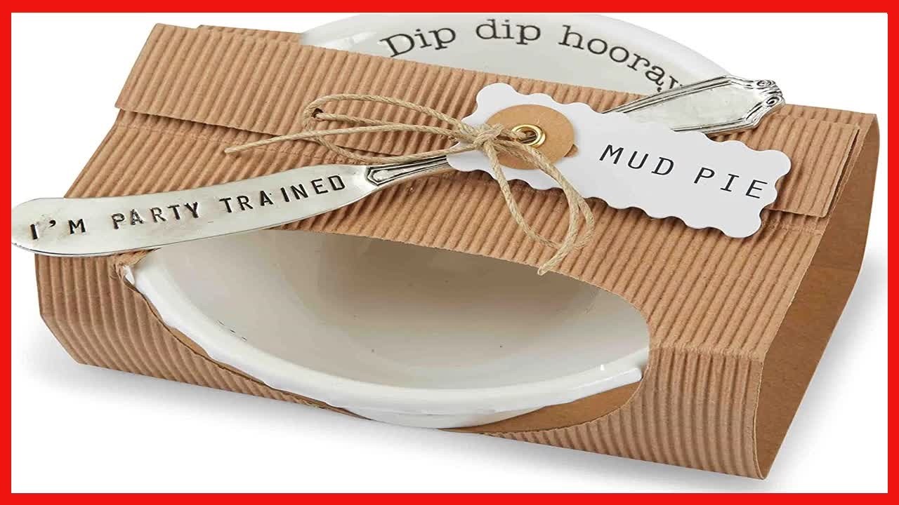 Dip, Dip, Hooray! Classic Mud Pie Dip Bowl & Spreader Set for Your Next Celebration