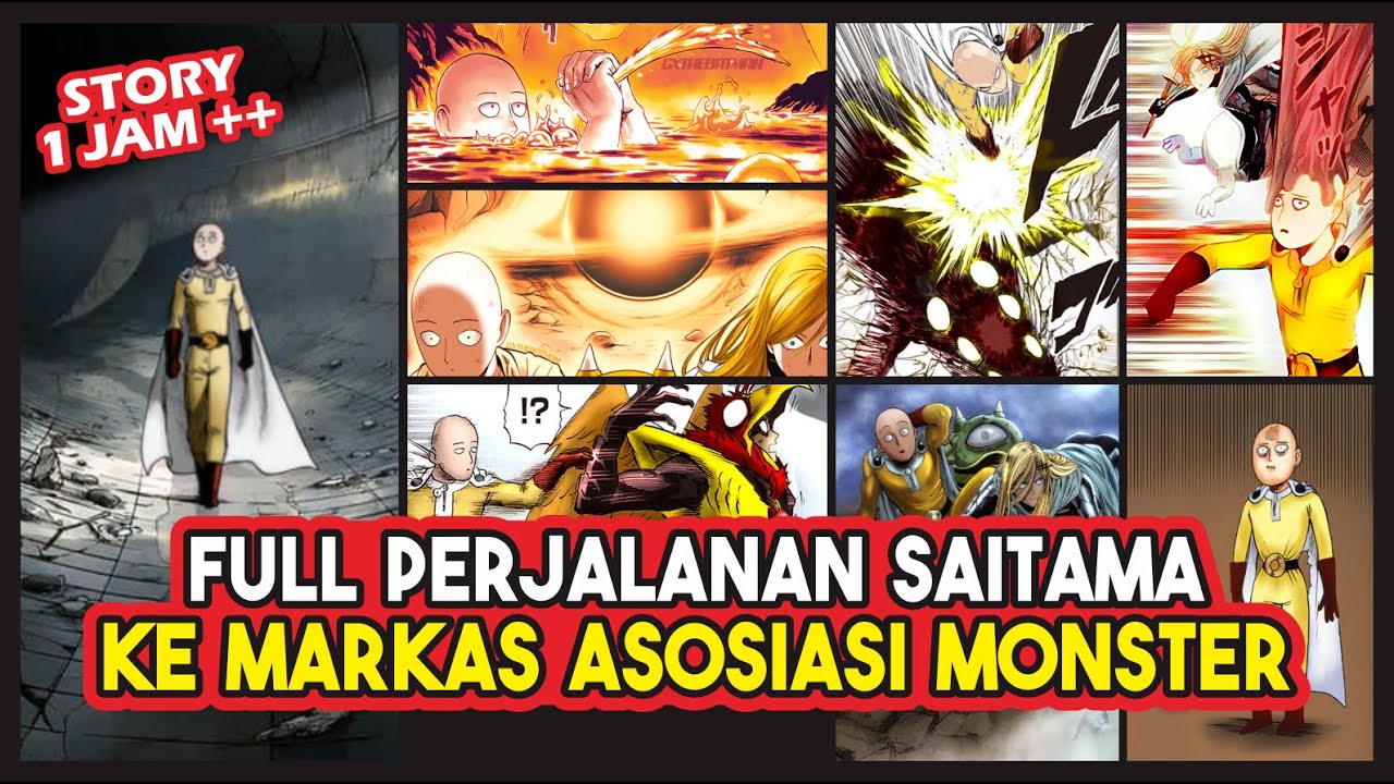 FULL KOCAK!!! PERJALANAN SAITAMA Didalam Markas Asosiasi Monster, Hingga Bertemu Dengan Garou!!