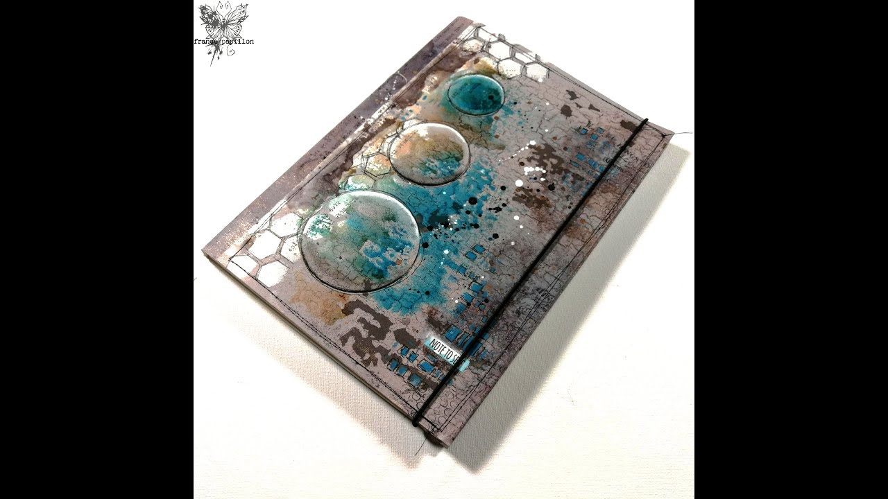 A cover for my BIG art journal 🦋 mixed media techniques