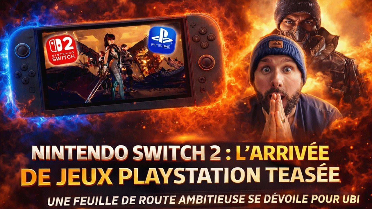 Nintendo SWITCH 2 : L'arriv&eacute;e des jeux PLAYSTATION teas&eacute;e 😱 & FEUILLE DE ROUTE AMBITIEUSE chez UBI 🔥