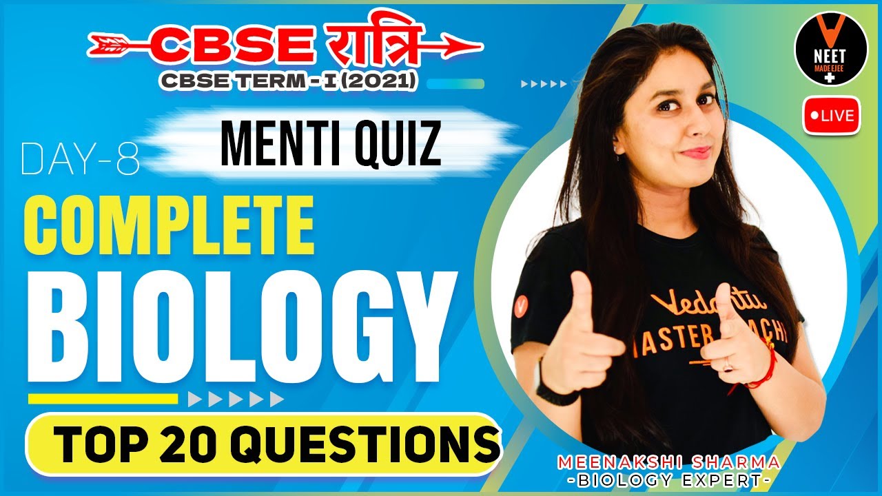 Day 8 - Top 20 Questions (Complete Biology Class 12) | CBSE Class 12 Term 1 Exam 2021-22