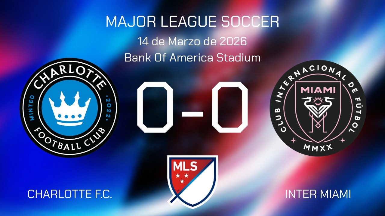 CHARLOTTE FC 0-0 INTER MIAMI CF | MLS 2026 (Relato Iván Menéndez)