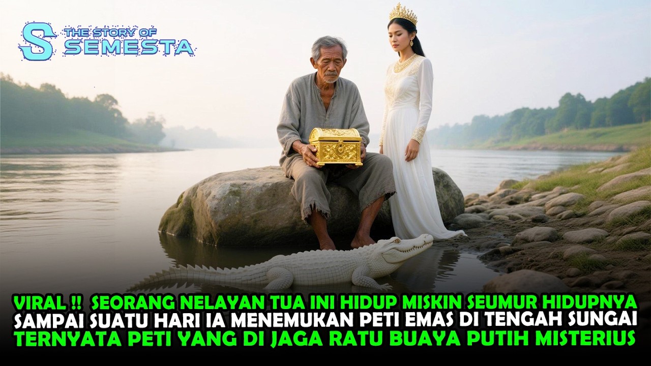 VIRAL !! SEORANG NELAYAN TUA YANG MENEMUKAN PETI EMAS DI SUNGAI YANG DI JAGA RATU BUAYA PUTIH