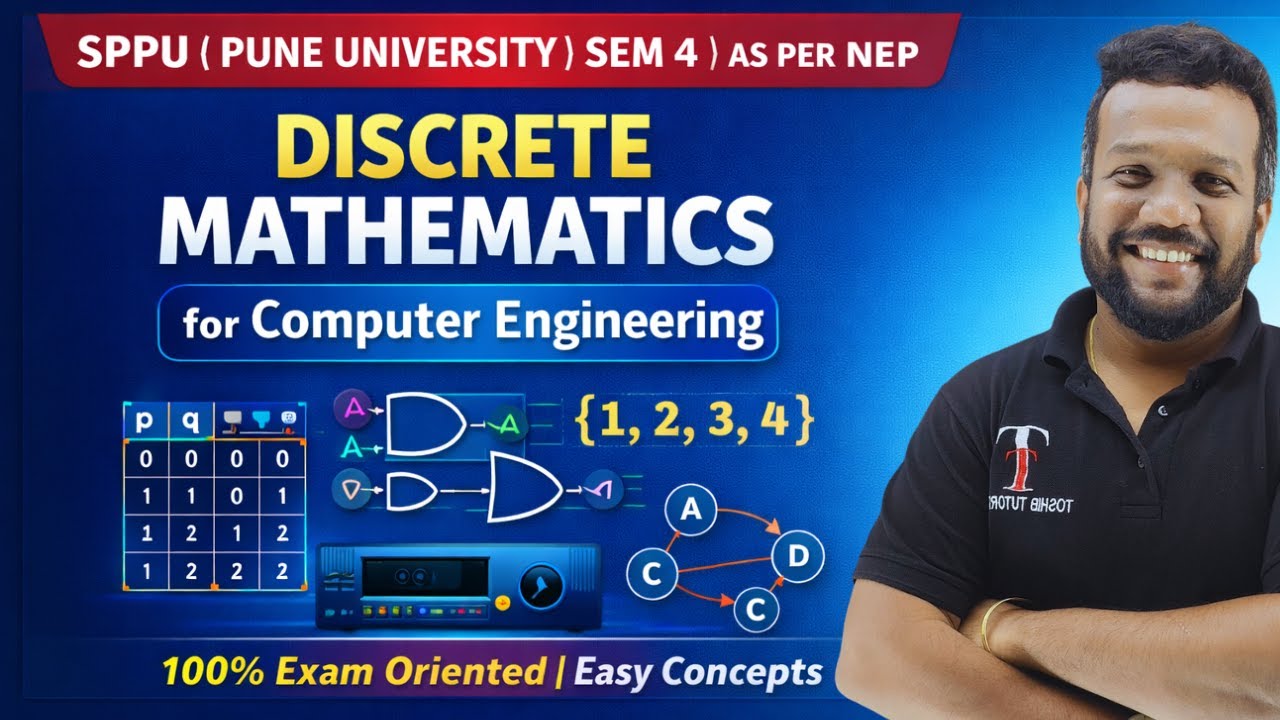Introduction to Discrete Mathematics | Sem 4 | SPPU | Computer Engg. | Toshib Tutorials