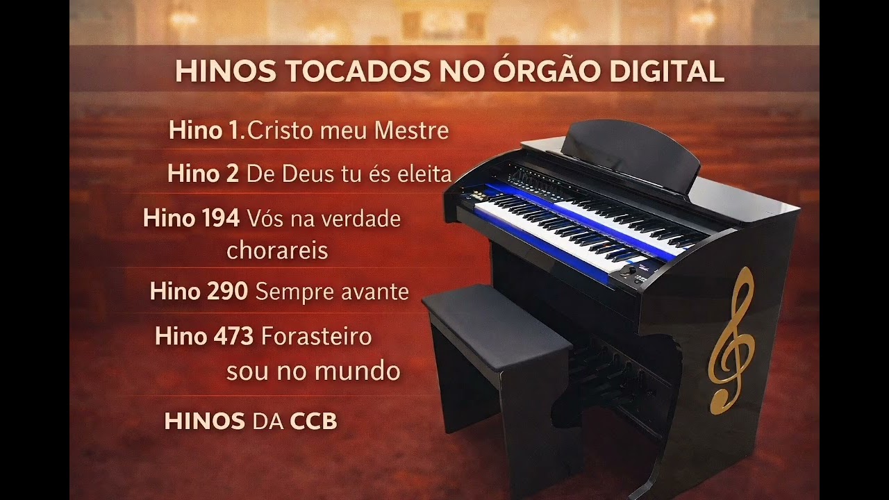 Hinos CCB para meditar na comunhão🎹🎶 @HinosCCBÓrgãoeletrônico-t3i #ccb #hinosevangélicos #hinosccb 