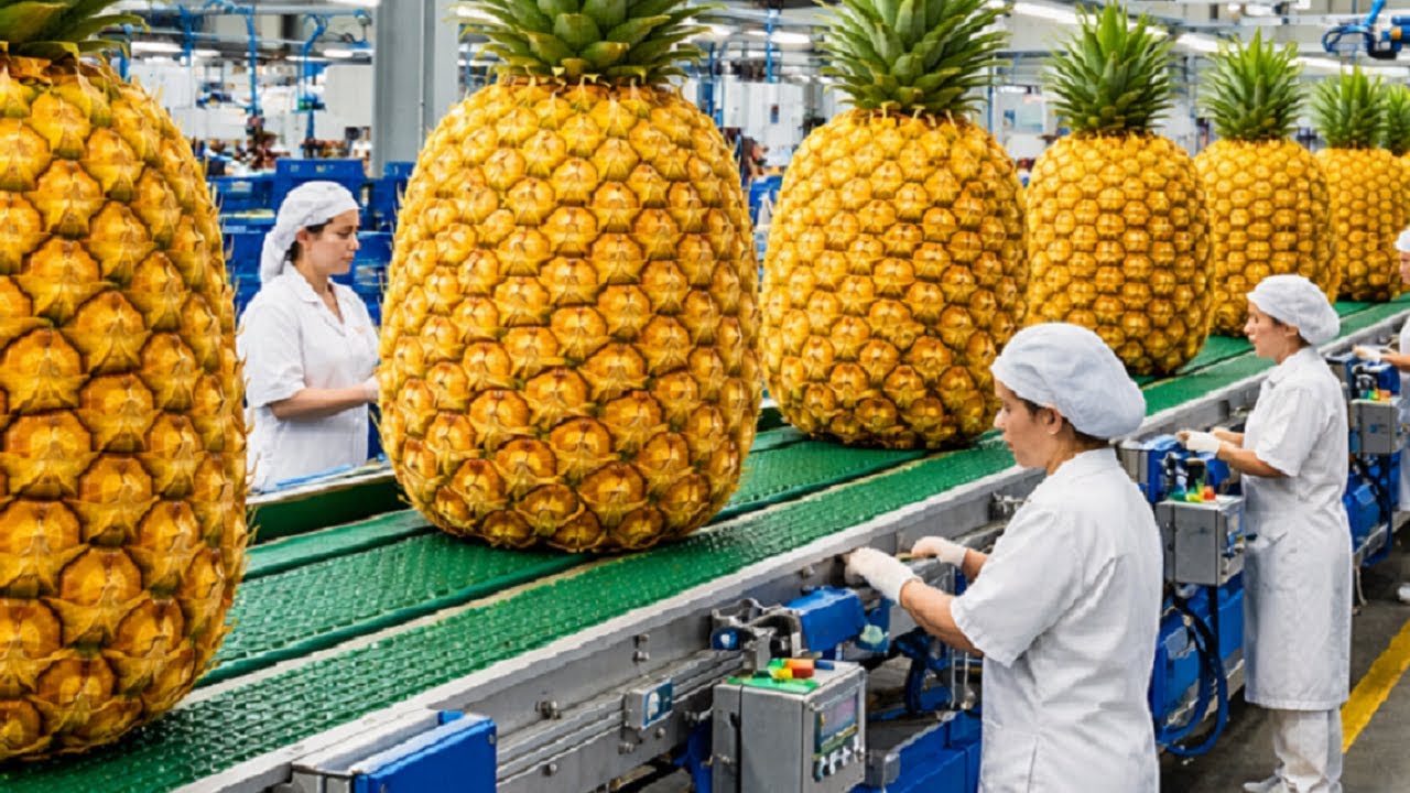 How Pineapple Jam Is Made in a High-Tech Factory: From Fresh Fruit to Finished Jars (Full Process)