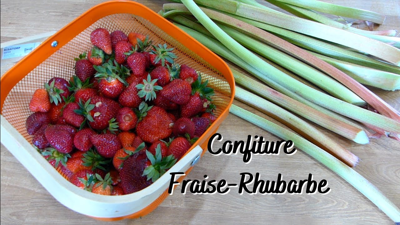 Recette : Confiture fraise rhubarbe