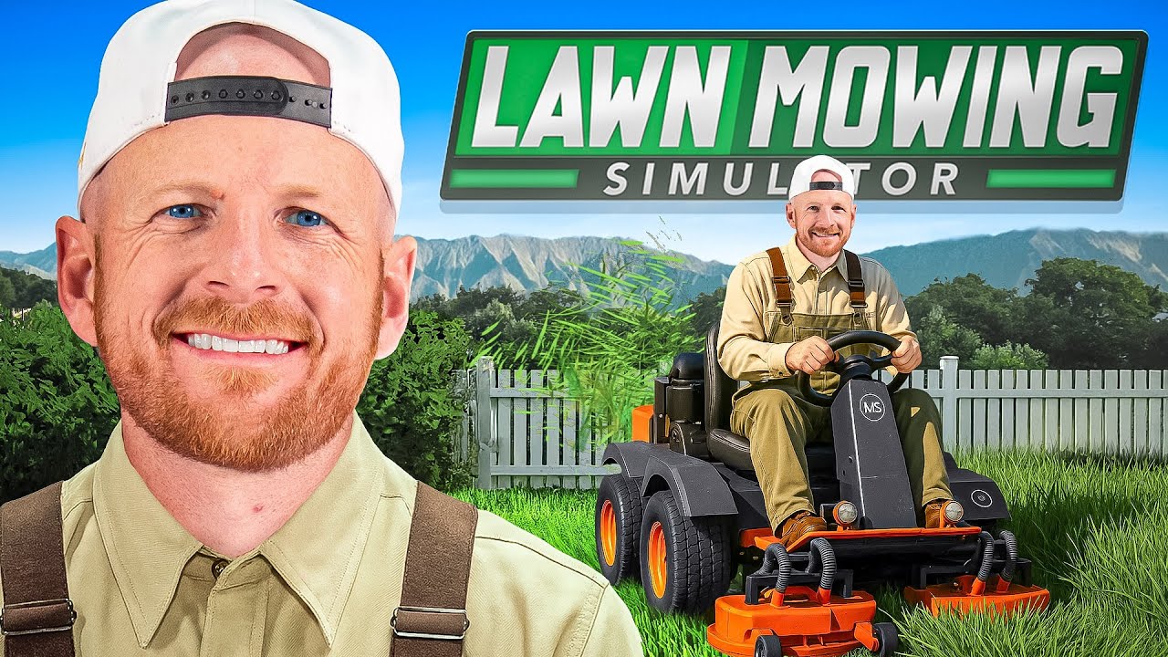 Garrett&rsquo;s Grass Game is Cutting Edge | Lawn Mowing Simulator