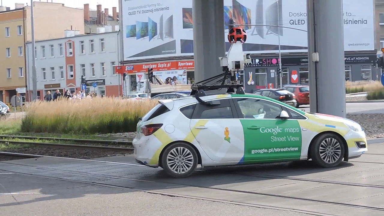 Kamera Google Maps Street View w Gdańsku. Skanowanie miasta przez specjalny samochód