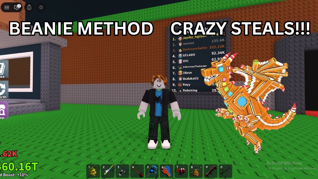 HOW TO DO THE BEANIE METHOD IN STEAL A BRAINROT #stealabrainrot #roblox #viral #funny