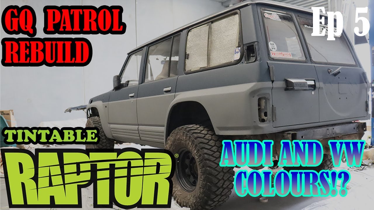 NISSAN GQ PATROL REBUILD - Ep 5 | 2 tone RAPTOR coating a 4wd