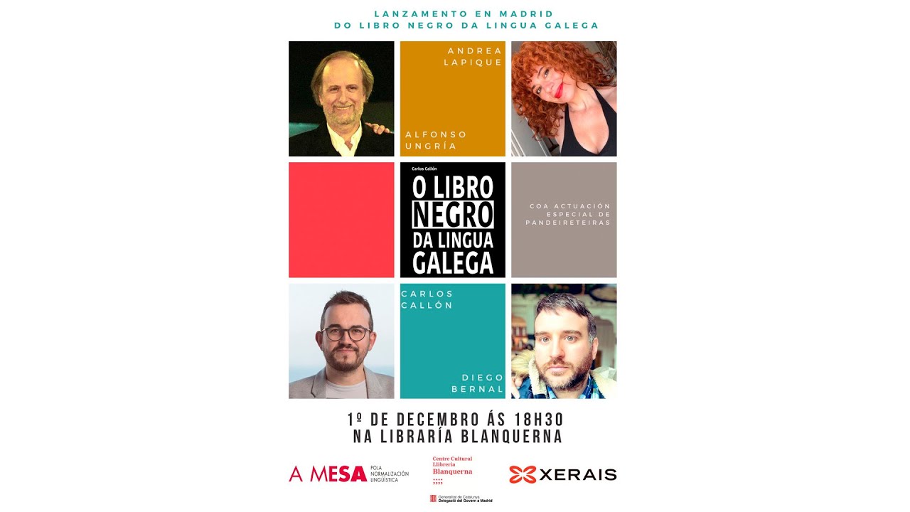Presentació del llibre 'O libro negro da lingua galega', de Carlos Callón