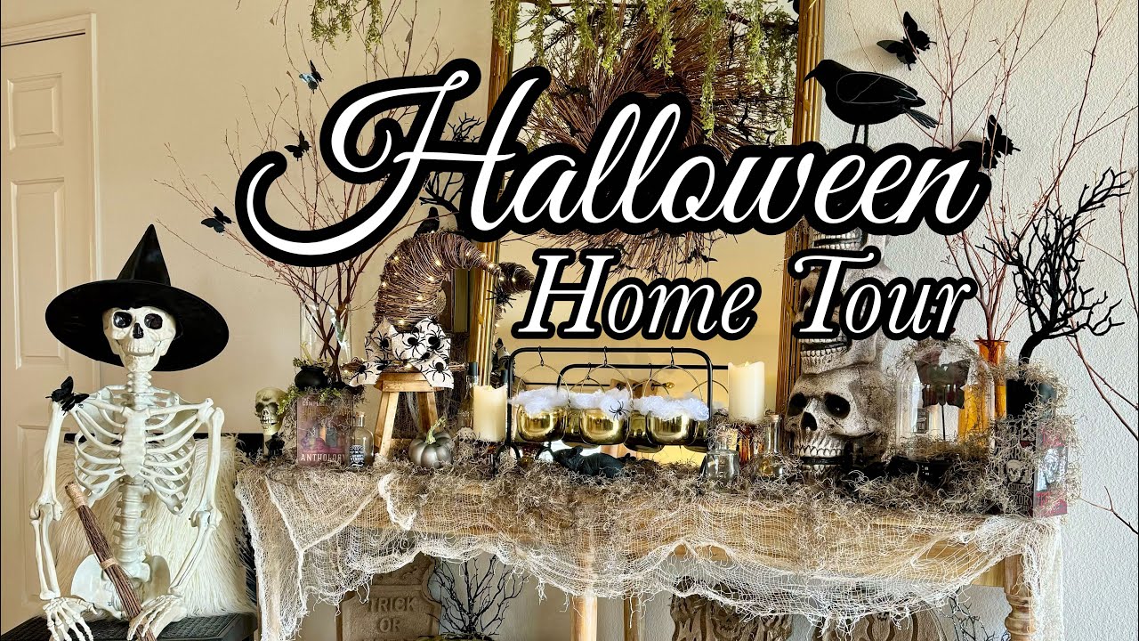 HALLOWEEN HOME TOUR 2023/ HALLOWEEN DECORATIONS/ WITCHES #halloween #hometour #homefortheholidays
