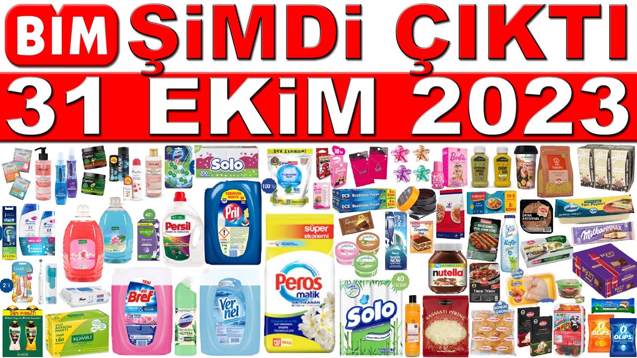 BİM 31 EKİM 2023 KATALOĞU | BİM TEMİZLİK VE GIDA &Uuml;R&Uuml;NLERİ | BİM MARKET HAFTALIK BAKKALİYE