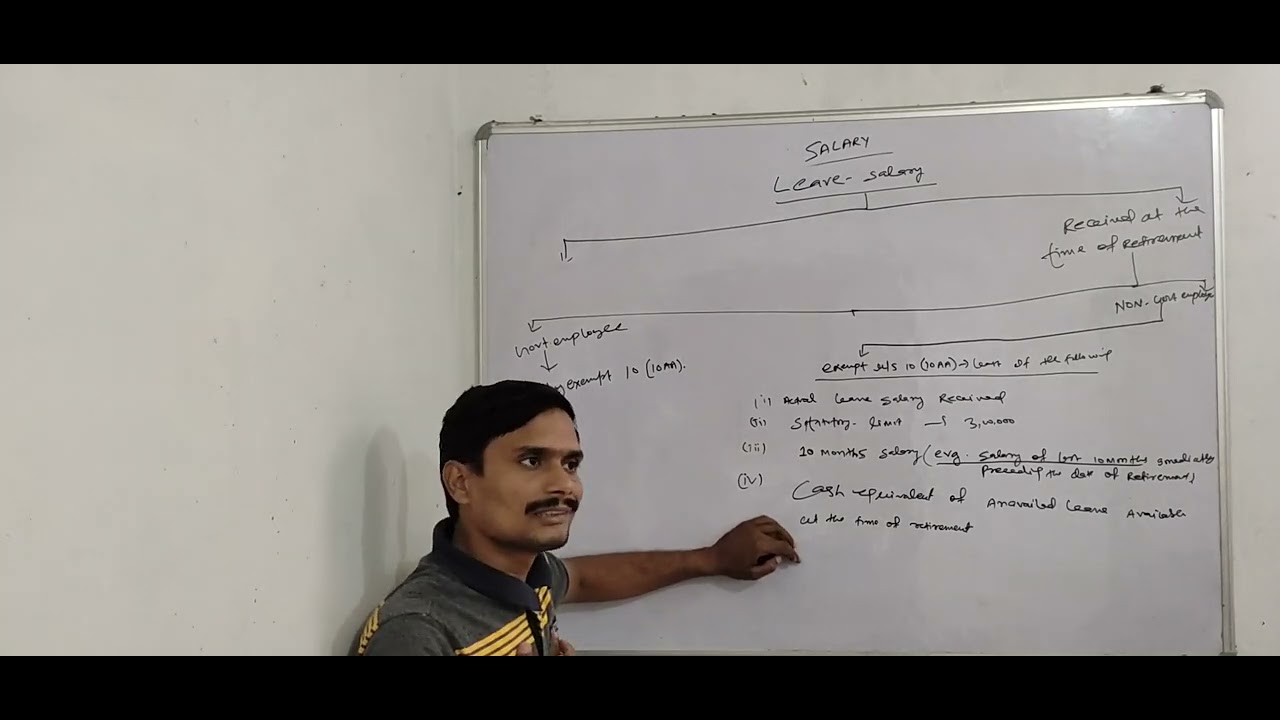 leave salary part 1,INOMETAX,CA INTERMEDIATE ,NOV 2022 EXAM