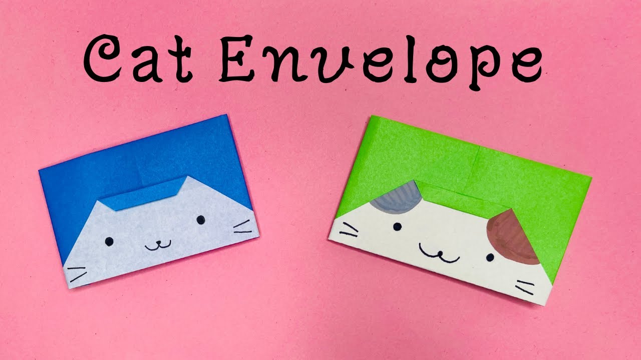 Origami Cat Envelope | Easy Crafts | Money Envelope