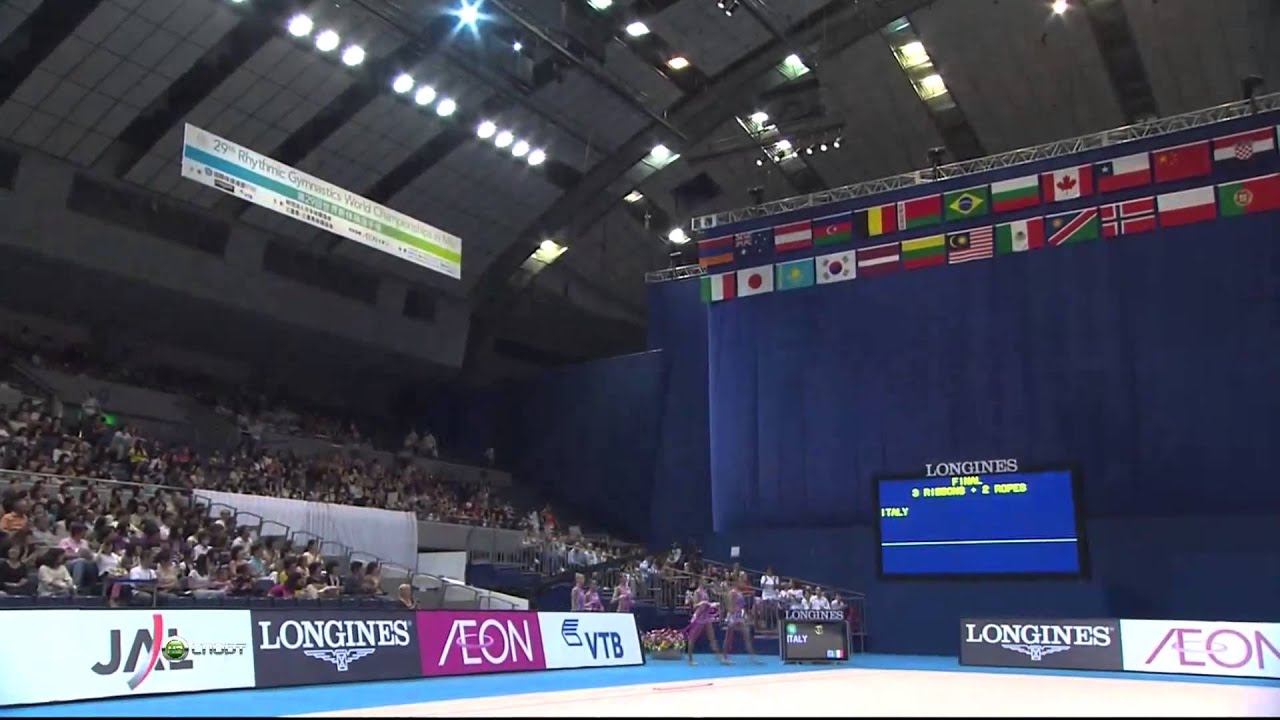 2009 World Championships Group Event Finals (5 Hoops and 3 Ribbons + 2 Ropes) (HD)