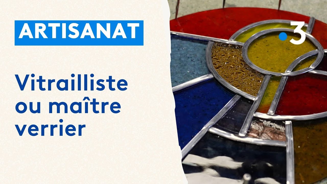 M&eacute;tiers d'art : Morgan Roche, vitrailliste ou ma&icirc;tre verrier, &agrave; Leign&eacute;-les-Bois dans la Vienne
