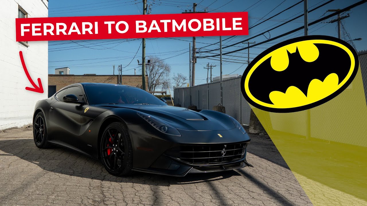 Ferrari transformation for the Durrah: F12 BATMOBILE Blackout car