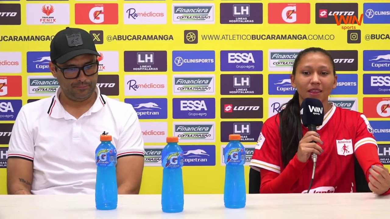 Rueda de prensa de América Femenino tras su partido con Bucaramanga