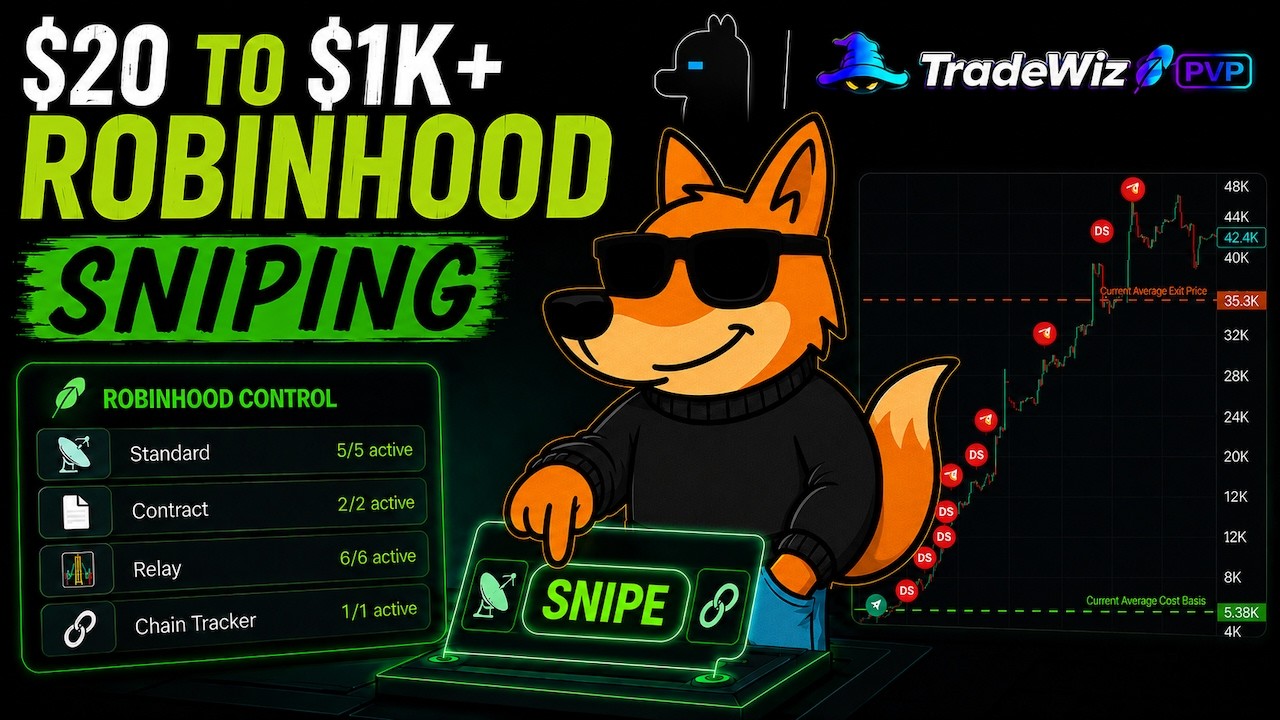 I Turned $20 Into $1K Sniping Robinhood Meme Coins In 5 Days! (Full Setup)