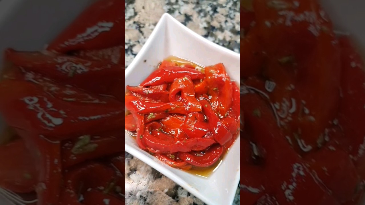 Morrones (pimientos)  en conserva. #morron  #morrones #pimiento  #pimientos  #recetasya #cocinafacil