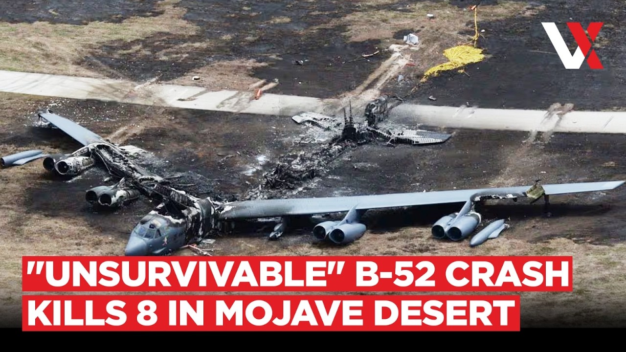 America's Iconic B-52 Takes Off, Then Explodes! 8 Killed As Bomber Crashes At Edwards AFB | VERTEX
