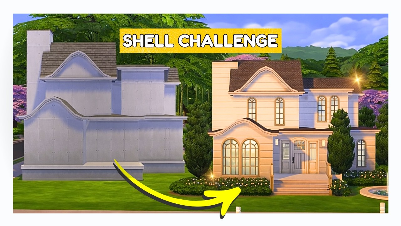 Can I Turn This Shell Into a Traditional House? | The Sims 4 Shell Challenge